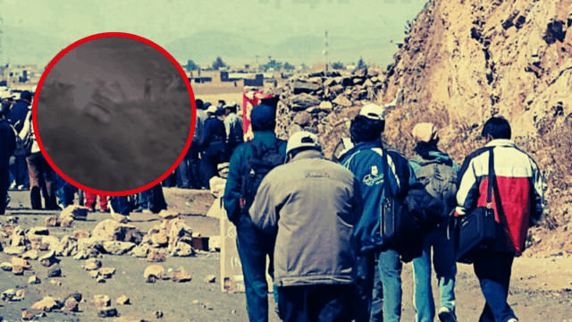 Turba arroja camioneta al abismo durante violento conflicto minero en Ayacucho: dos heridos graves