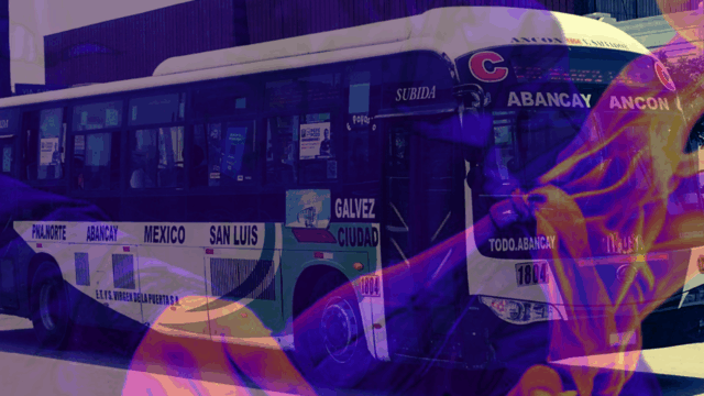 Terror en la pista: lanzan bomba molotov a bus con pasajeros