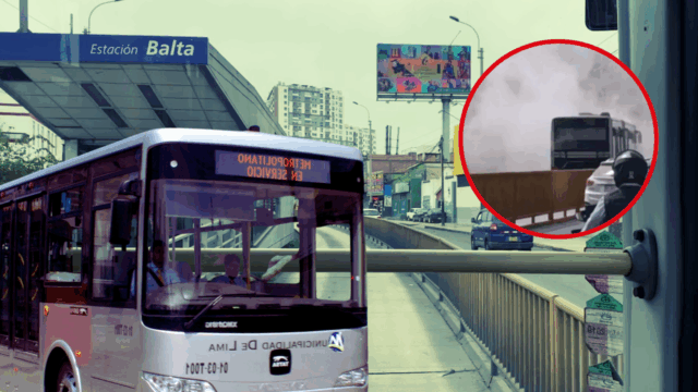 Unidad del Metropolitano se recalienta y genera alarma en Barranco