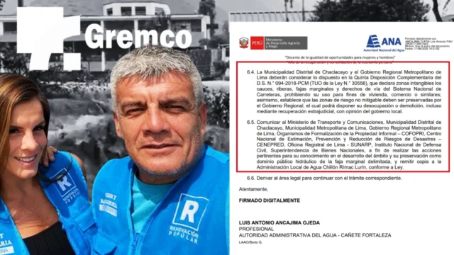 Sergio Baigorria buscaría desconocer resolución de la ANA para protreger negocios millonarios en zona de huaicos