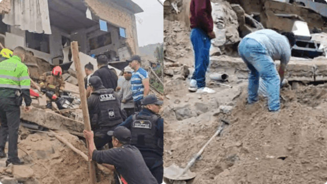 Colapso de pared en Ancón deja un muerto y un herido
