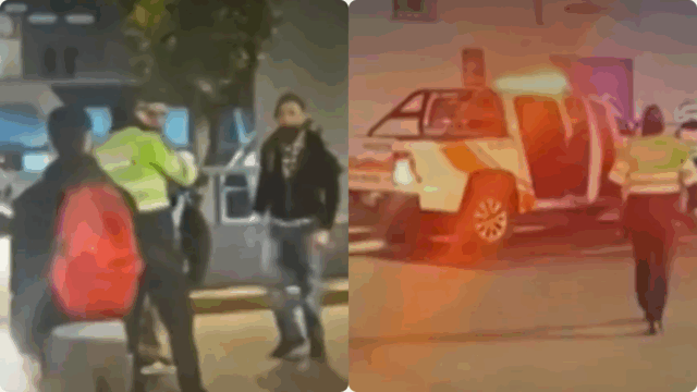 Delincuentes colombianos atacan a cuchillazos a dos policías en Surquillo