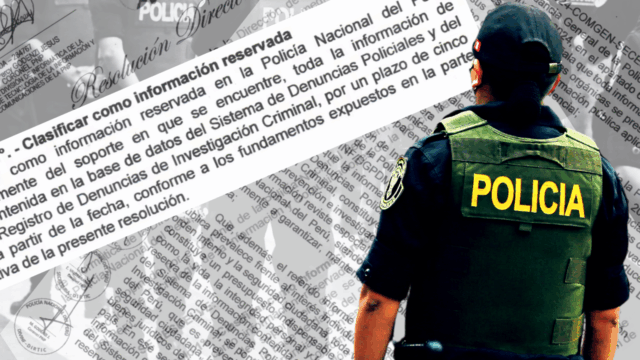PNP declara secretas todas las denuncias policiales hasta 2030